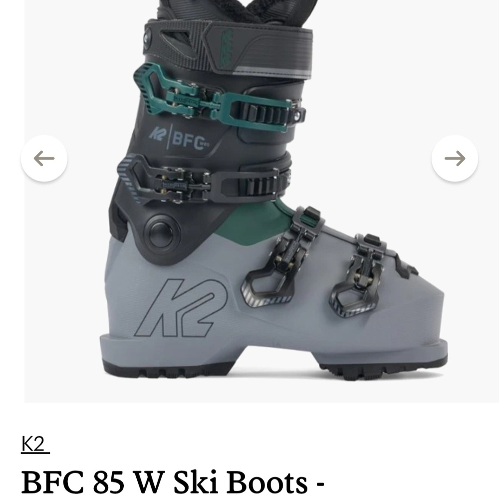 K2 BFC 85 W Ski Boots - Womens Size 25.5 Mondo